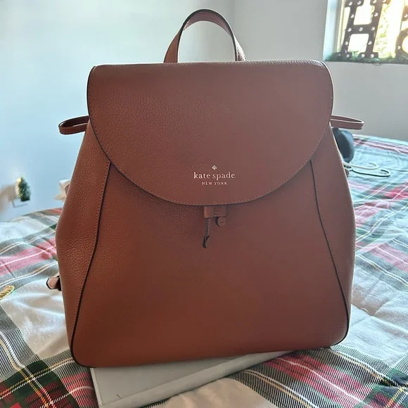 Kate Spade Tan Backpack with Colorful Embellishments KATE SPADE SPADE CREAM TAN LINK MINI CONVERTIBLE BACKPACK  main image 3